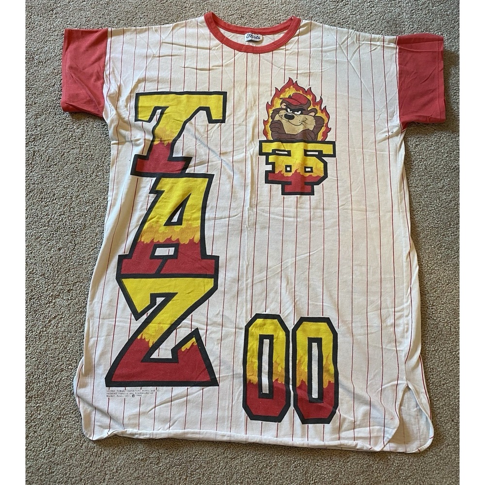 Vintage Single Stitch 1992 Tasmanian Devil Baseball Shirt, OSFA